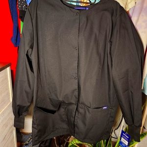NWT Women's Black Medium Sivvan (Adar) Warm Up Jacket/Scrub Coat